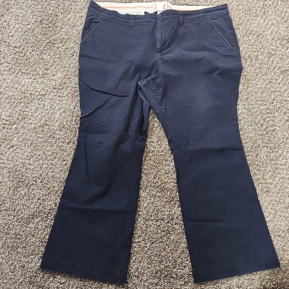Old Navy Navy Flare Wide-Leg Pants